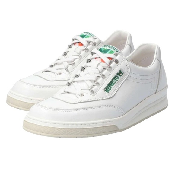 Mephisto Match White Calf Leather Walking Shoes Men's 8 EUC Comfort Orthopedic